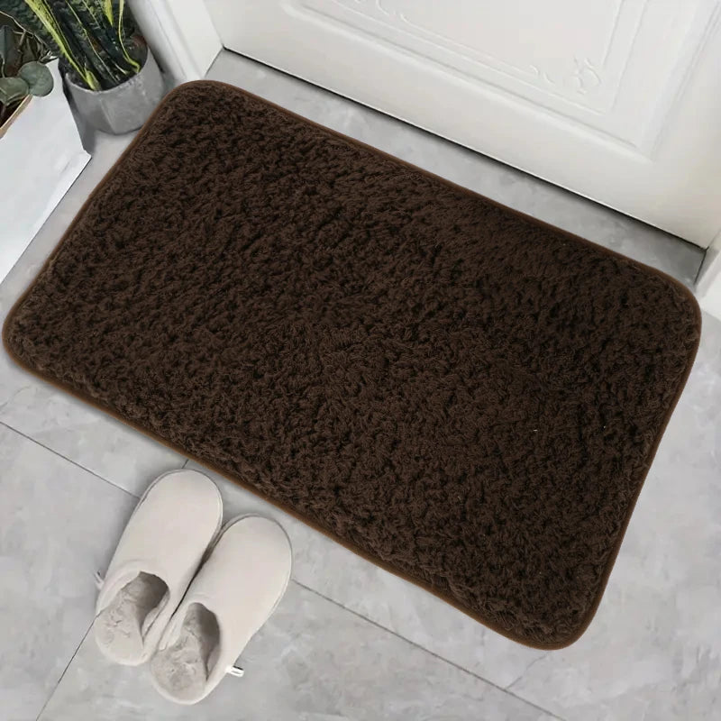 One Home Mikrofaser Badteppich Anti-Rutsch Badematte weiche flauschig Badezimmerteppich