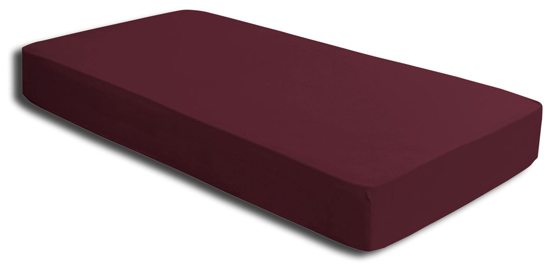 One Home Spannbettlaken 140-160 cm x 200-220 cm bordeaux Elasthan Boxspringbett Wasserbett