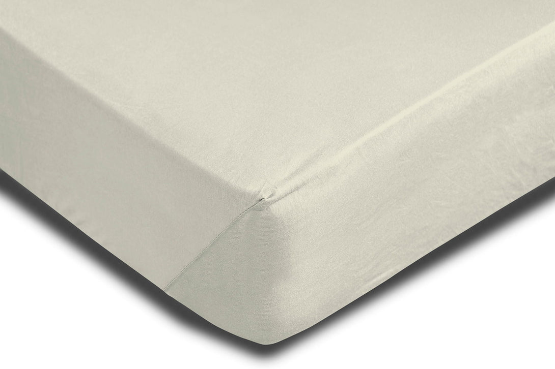 One Home Spannbettlaken 140-160 cm x 200-220 cm natur Elasthan Boxspringbett Wasserbett