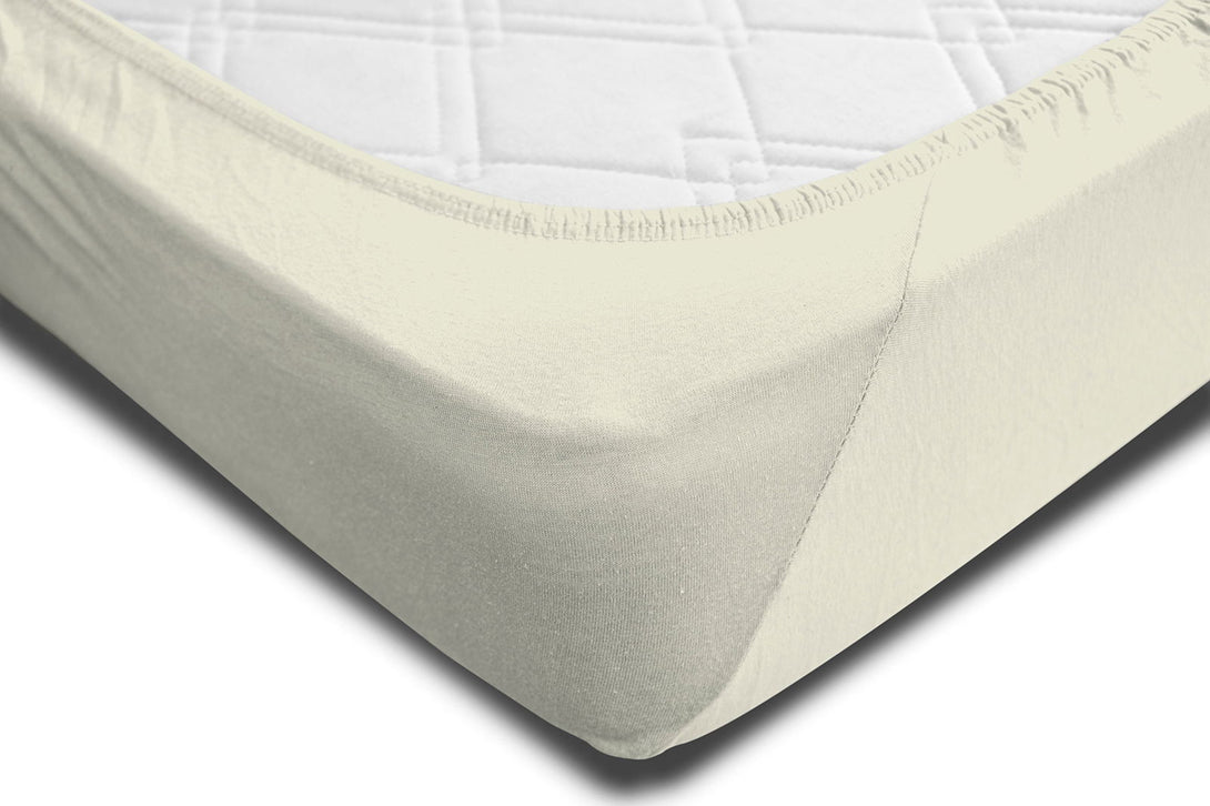 One Home Spannbettlaken 140-160 cm x 200-220 cm natur Elasthan Boxspringbett Wasserbett