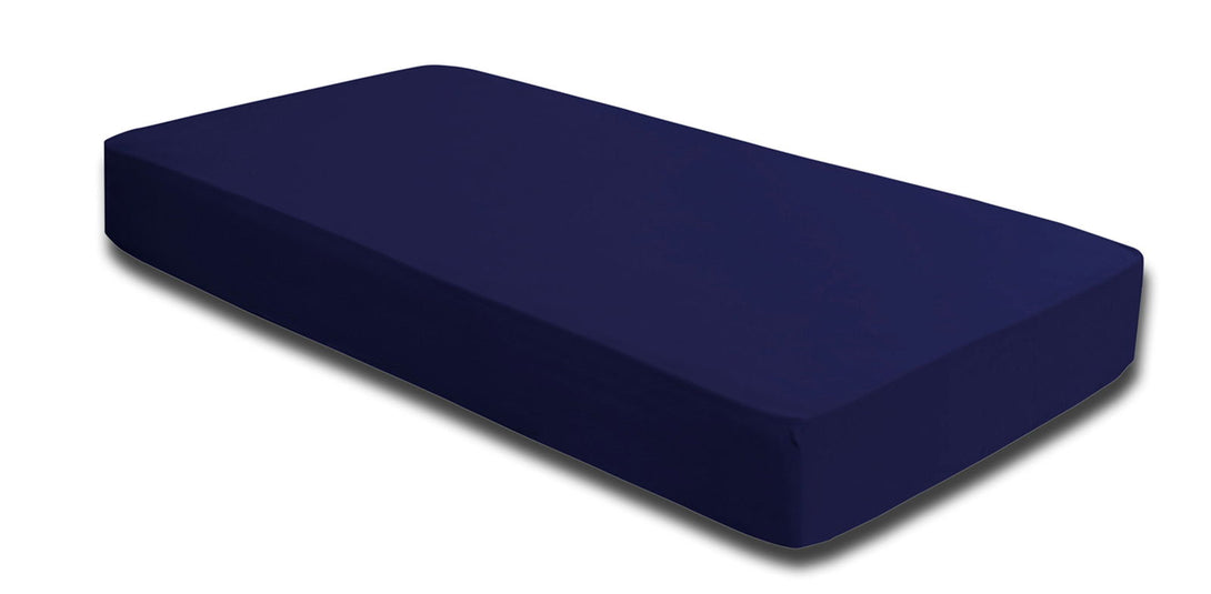 One Home Spannbettlaken 140-160 cm x 200-220 cm navy blau Elasthan Boxspringbett Wasserbett