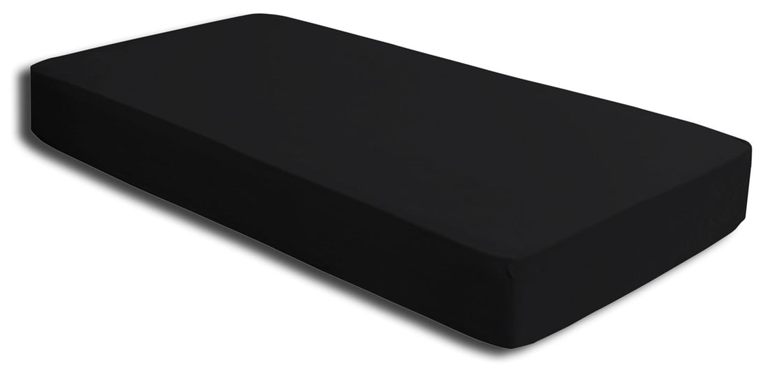 One Home Spannbettlaken 140-160 cm x 200-220 cm schwarz Elasthan Boxspringbett Wasserbett