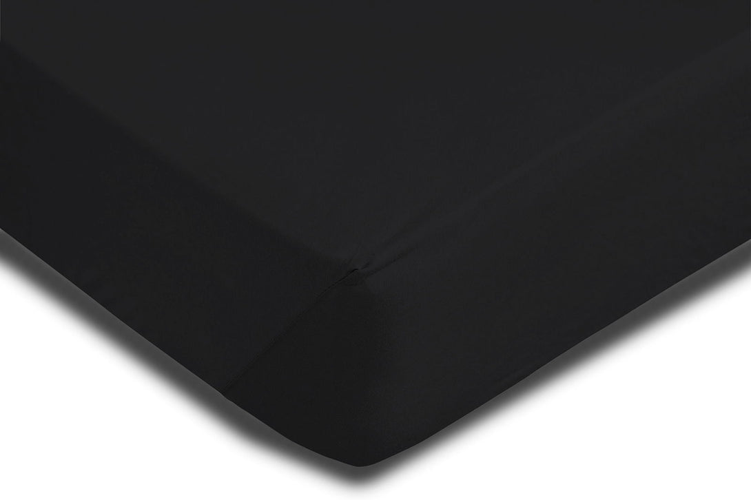 One Home Spannbettlaken 140-160 cm x 200-220 cm schwarz Elasthan Boxspringbett Wasserbett