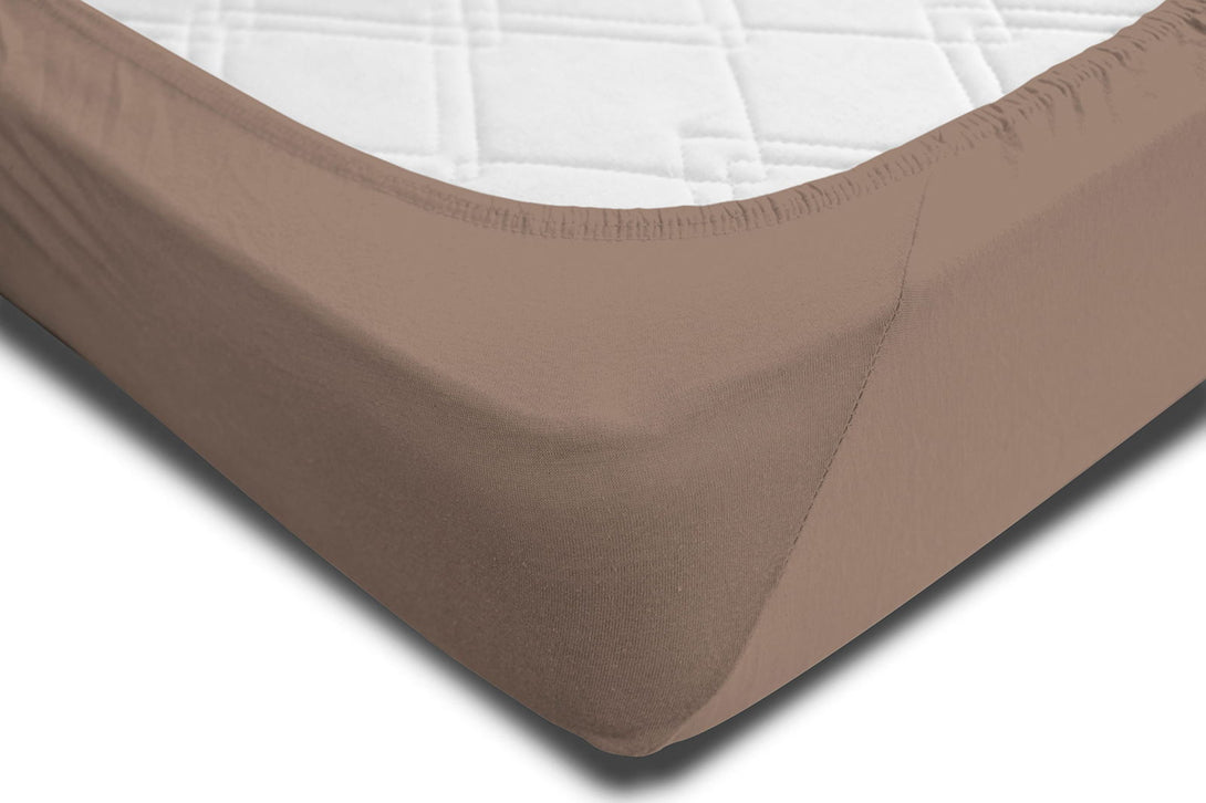 One Home Spannbettlaken 140-160 cm x 200-220 cm taupe Elasthan Boxspringbett Wasserbett