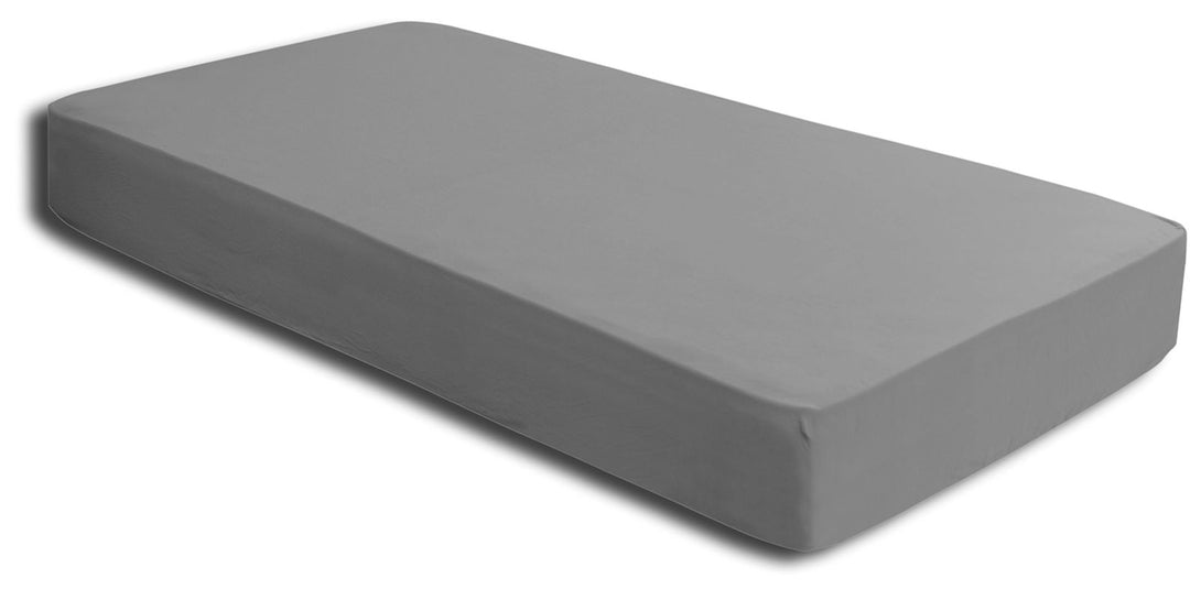One Home Spannbettlaken 140x200 cm - 160x200 cm grau Elasthan Stretch Weiche Bettlaken
