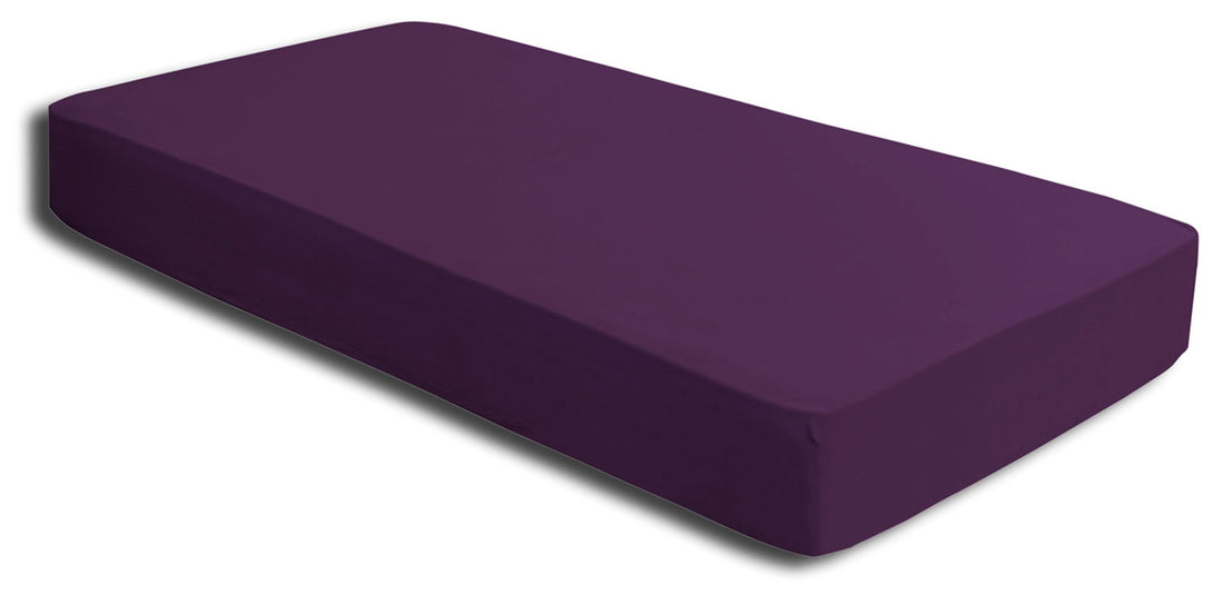 One Home Spannbettlaken 180x200 - 200x220 cm aubergine Elasthan Boxspringbett Wasserbett