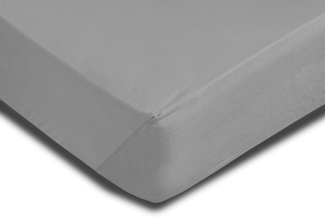 One Home Spannbettlaken 180x200 - 200x220 cm grau Elasthan Boxspringbett Wasserbett