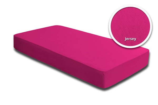 One Home Spannbettlaken Babybett Kinder pink magenta 60x120 cm - 70x140 cm Baumwolle