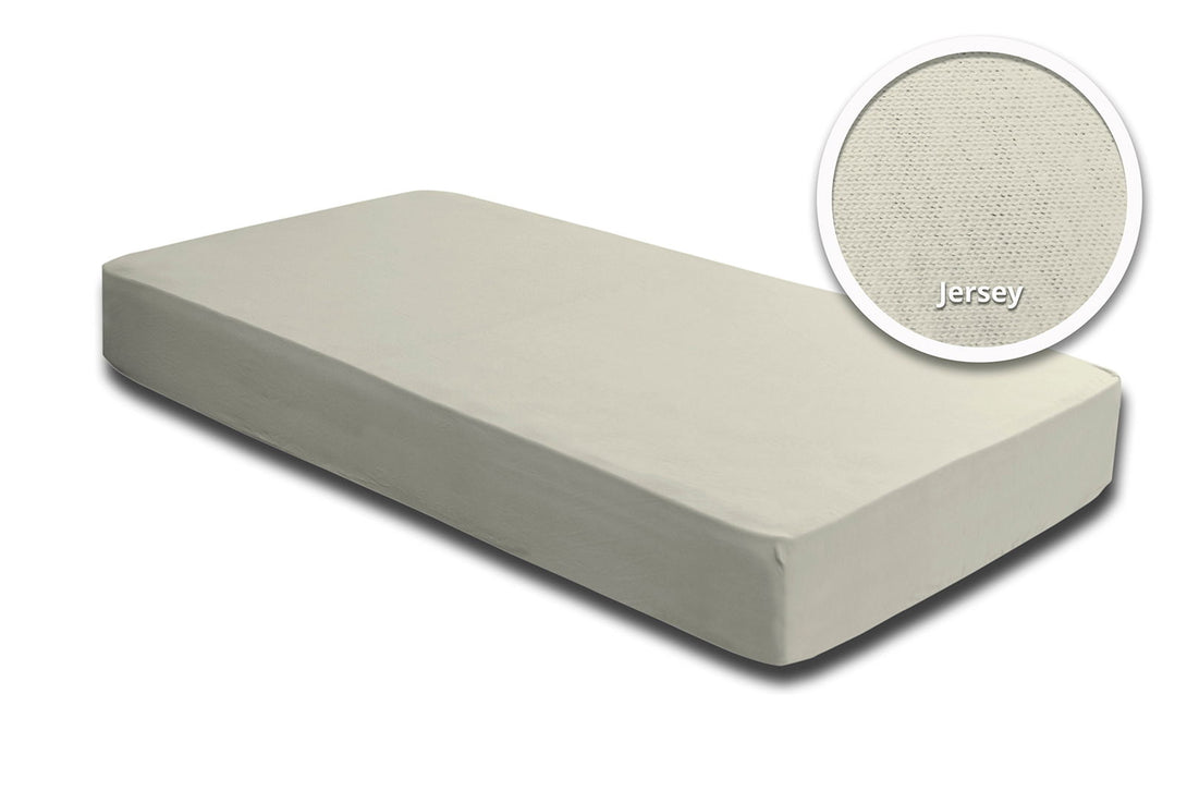 One Home Spannbettlaken Spannbetttuch natur creme ecru 180x200 cm - 200x200 cm Jersey