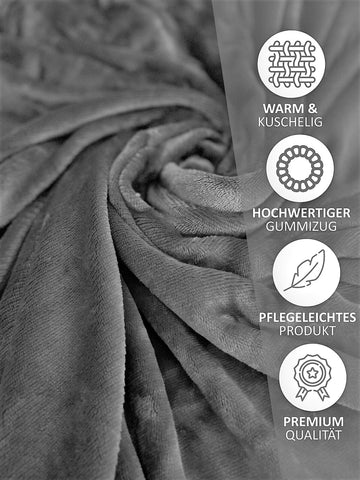 Winter Spannbettlaken Bettlaken Teddy Plüsch Warm Nicki Flauschig Cashmere Touch