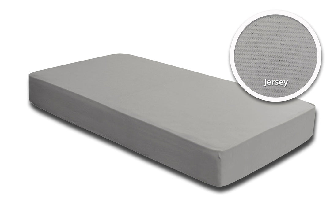 One Home Topper Spannbettlaken Bettlaken silber 140x200 cm - 160x200 cm Jersey Baumwolle