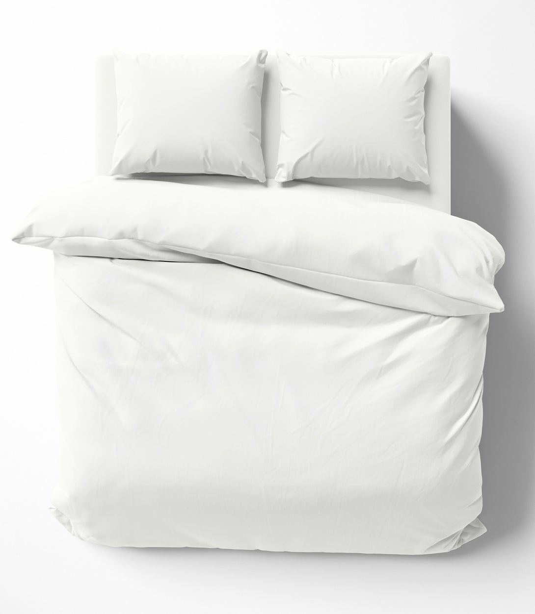 Uni Bettwäsche 200x200 cm weiß Doppelbett Bettbezug Einfarbig Renforce