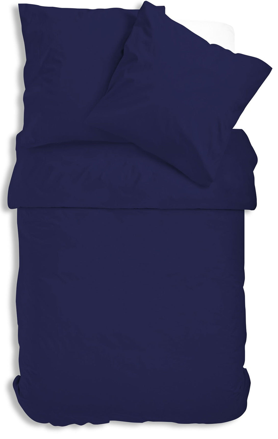 One Home Uni Bettwäsche 200x200 cm navy blau Einfarbig Mikrofaser Garnitur