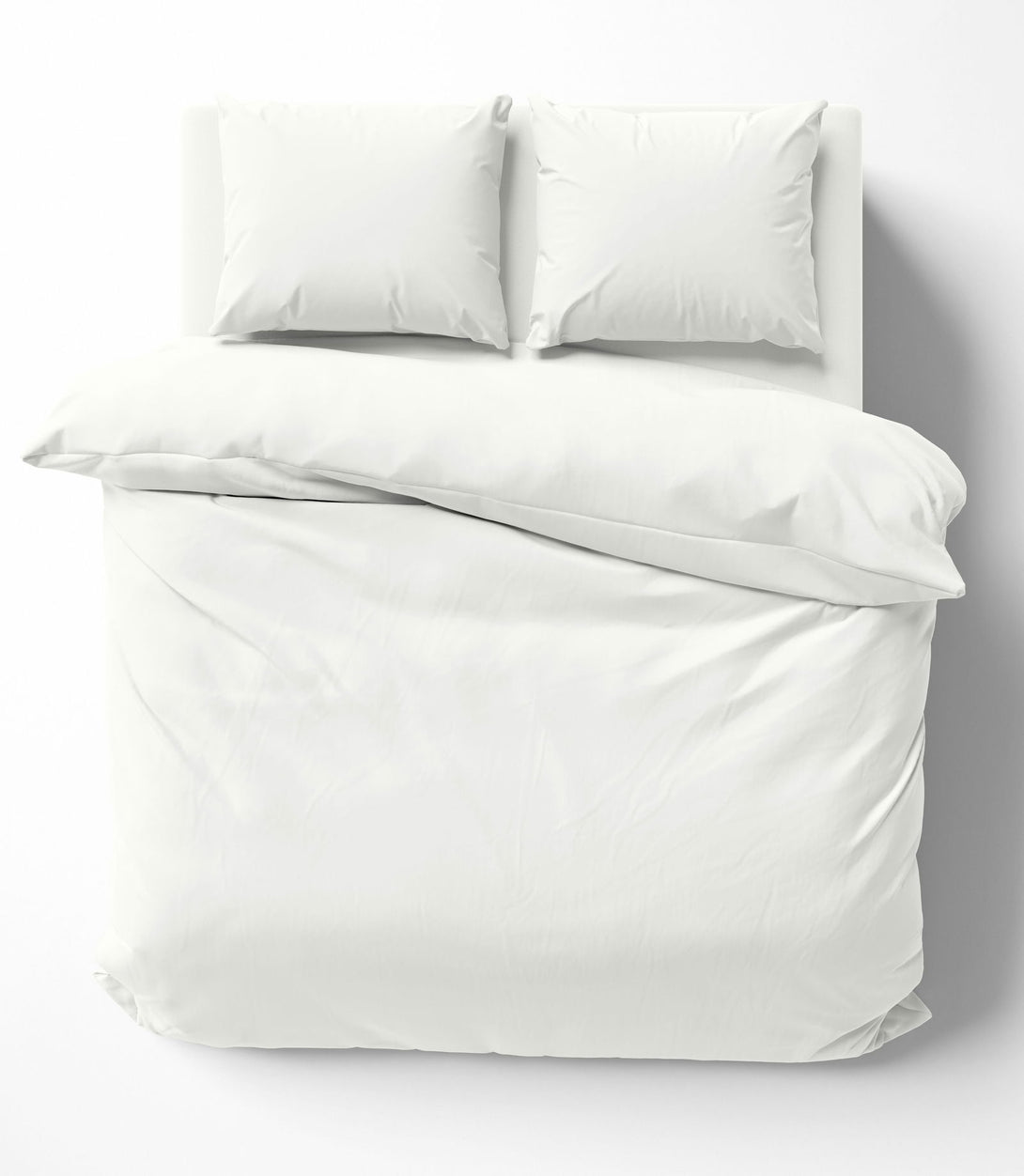 One Home Uni Bettwäsche 200x220 cm weiß Bettbezug Doppelbett Einfarbig Renforce Baumwolle