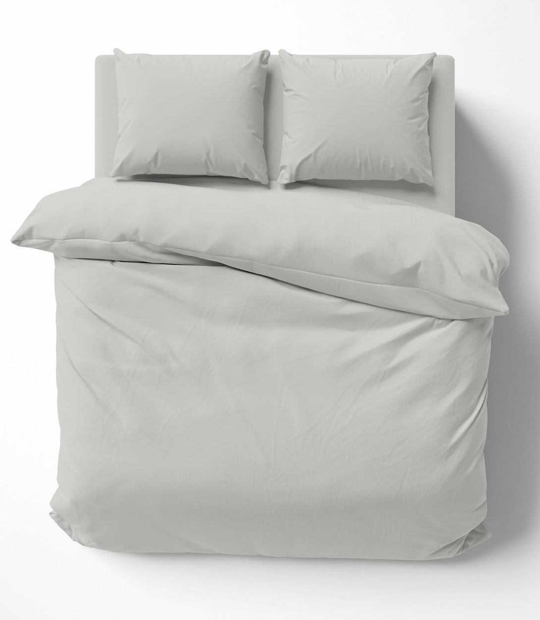 One Home Uni Bettwäsche 240x220 cm grau Bettbezug Doppelbett Einfarbig Renforce Baumwolle