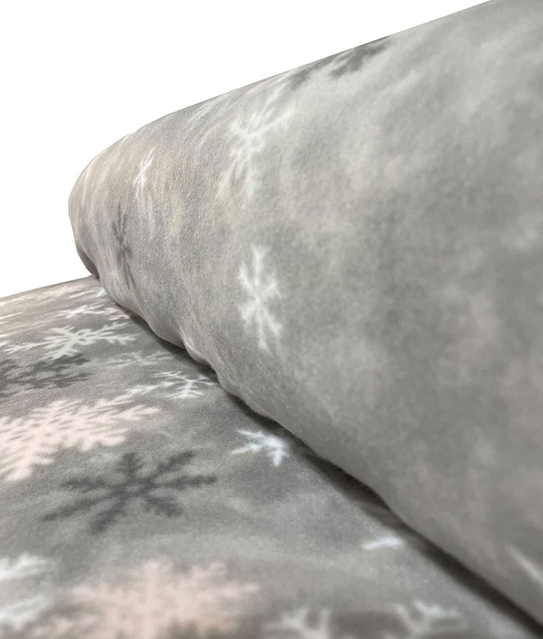 One Home Winter Bettwäsche 200x220 cm Kristall Schnee grau Warme Flausch Thermofleece
