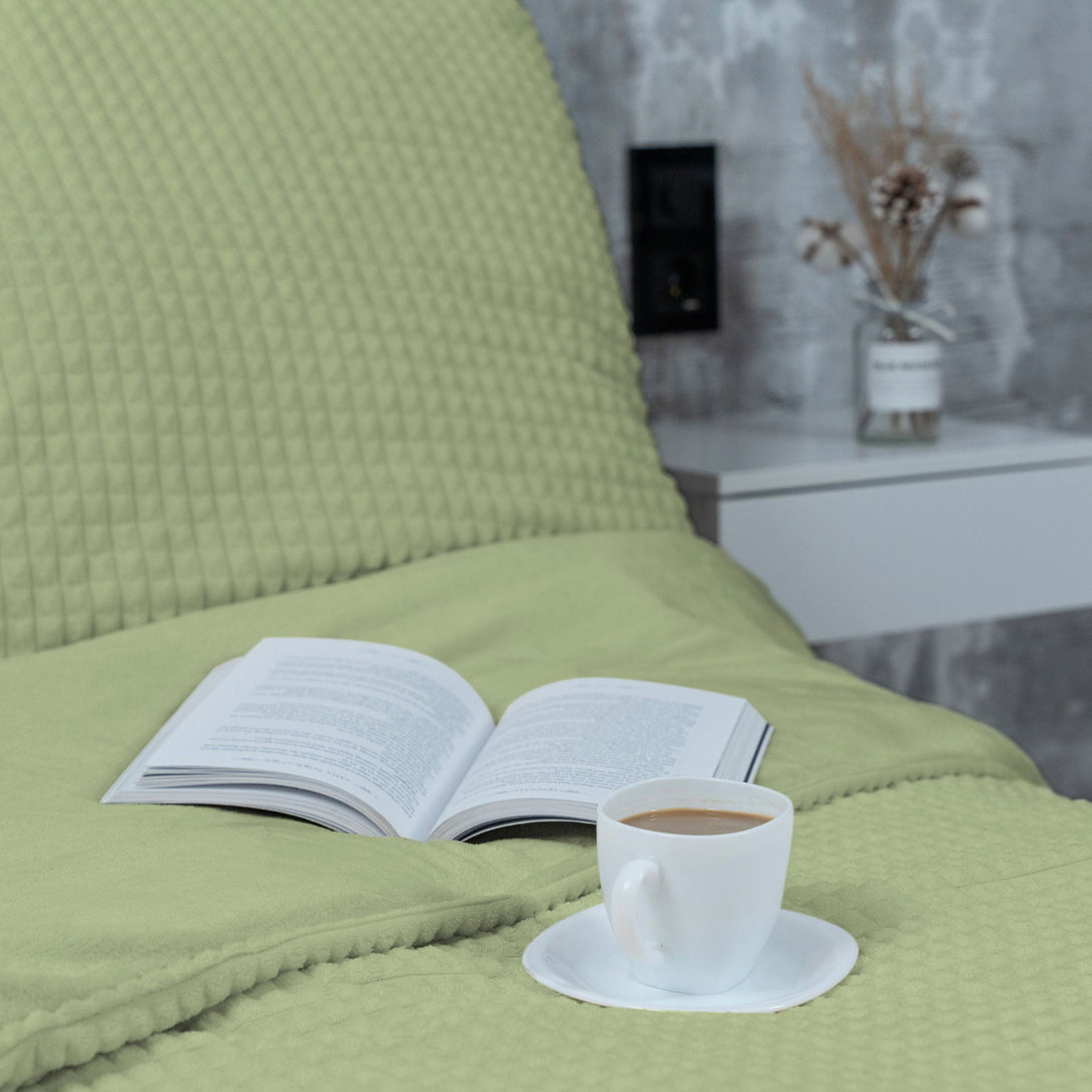 One Home Winter Bettwäsche Karo Cord Optik Teddy Plüsch Nicki Warme Fleece Cashmere Touch