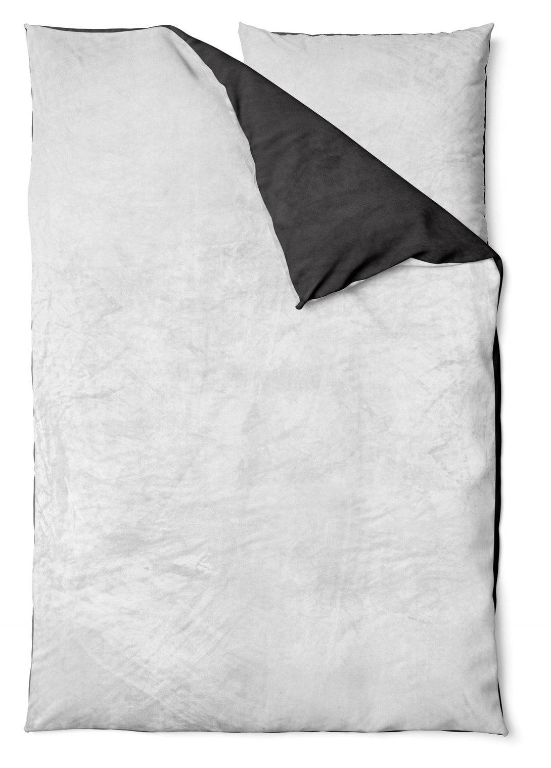 One Home Winter Bettwäsche Teddy Plüsch Nicki Uni Flauschig Kuschelig Warm Weich Fleece Wende silber anthrazit