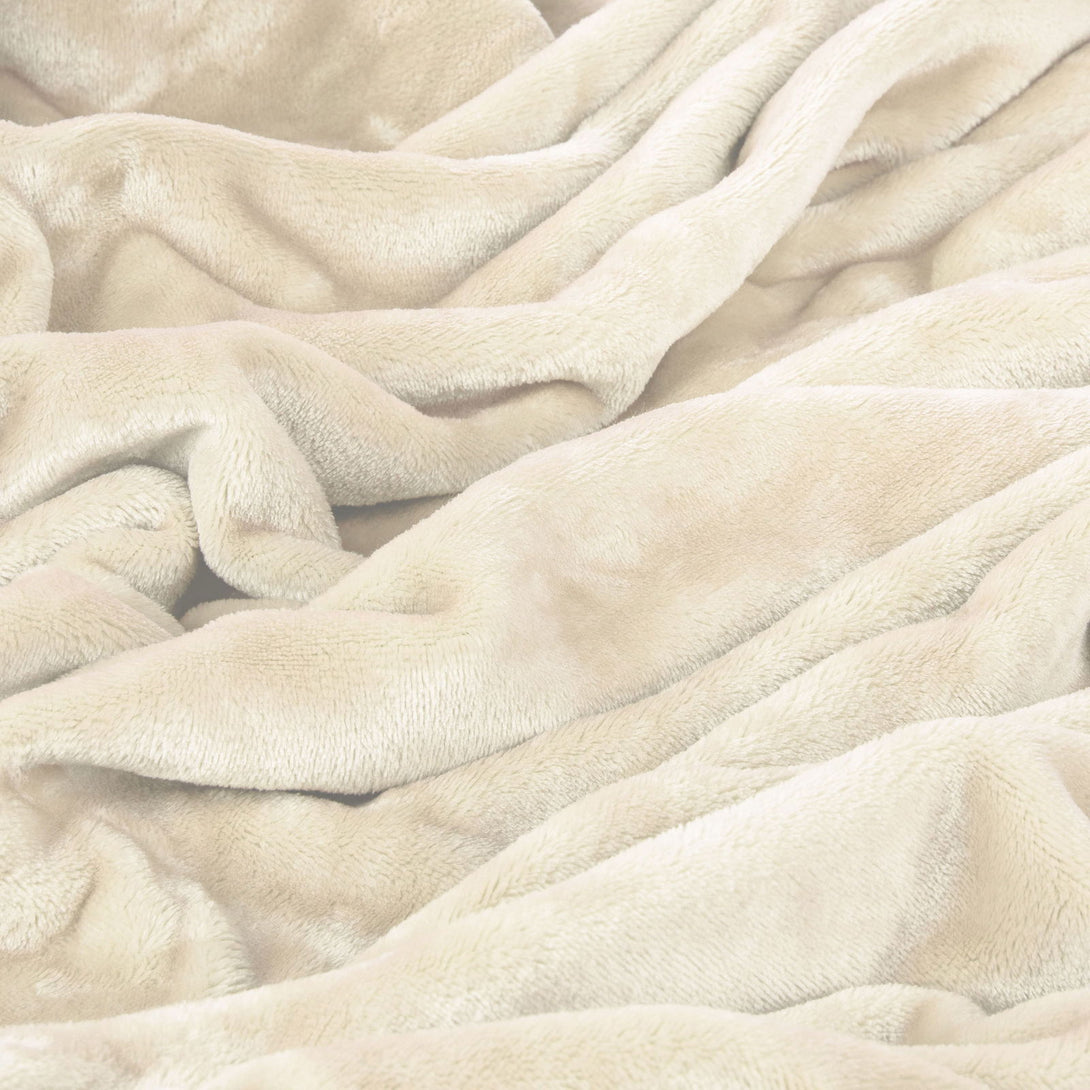 One Home Winter Bettwäsche Teddy Plüsch Nicki Uni Flauschig Kuschelig Warm Weich Fleece