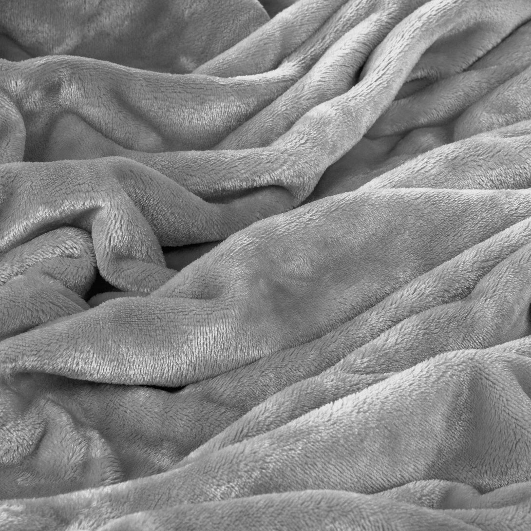 One Home Winter Bettwäsche Teddy Plüsch Nicki Uni Flauschig Kuschelig Warm Weich Fleece