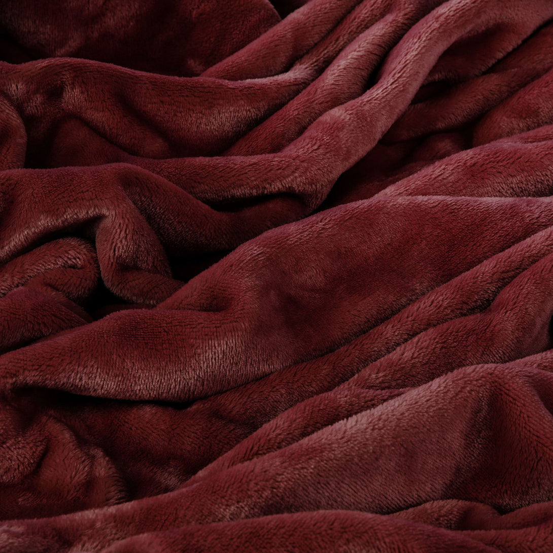 One Home Winter Bettwäsche Teddy Plüsch Nicki Uni Flauschig Kuschelig Warm Weich Fleece