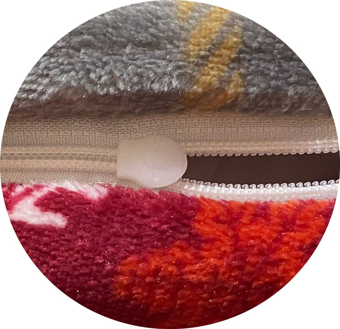 One Home Winter Bettwäsche Teddy Plüsch Schneeflocke grau rot Nicki Fleece Flauschig Warm