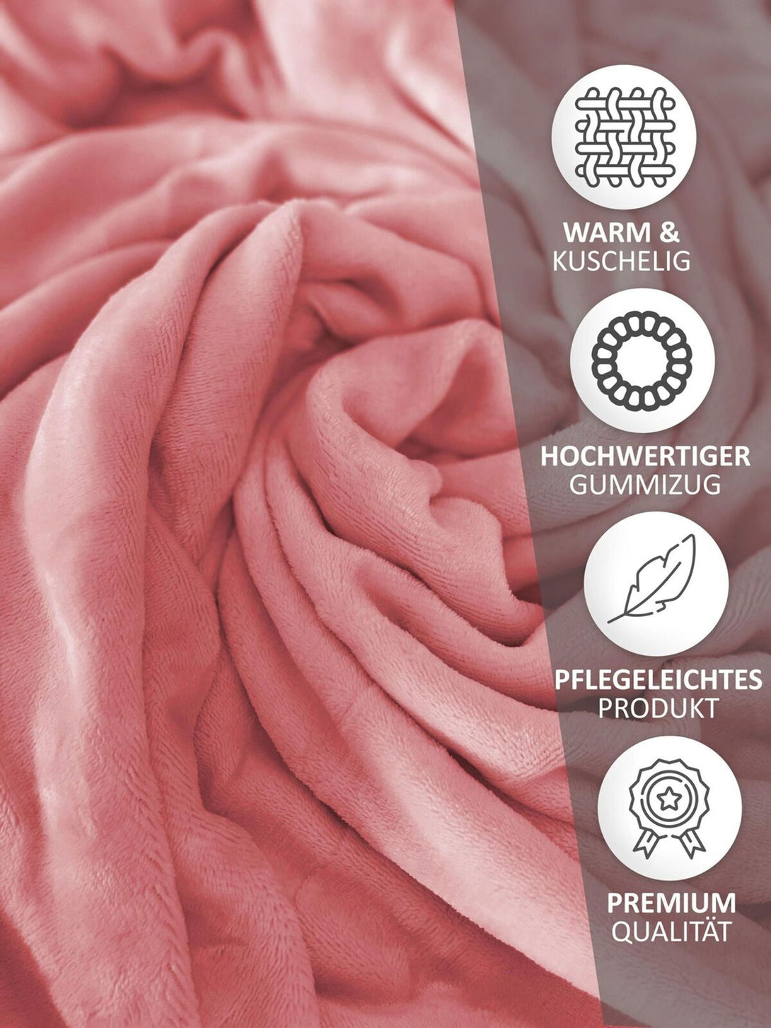 One Home Winter Spannbettlaken Bettlaken Teddy Plüsch Warm Nicki Flauschig Cashmere Touch