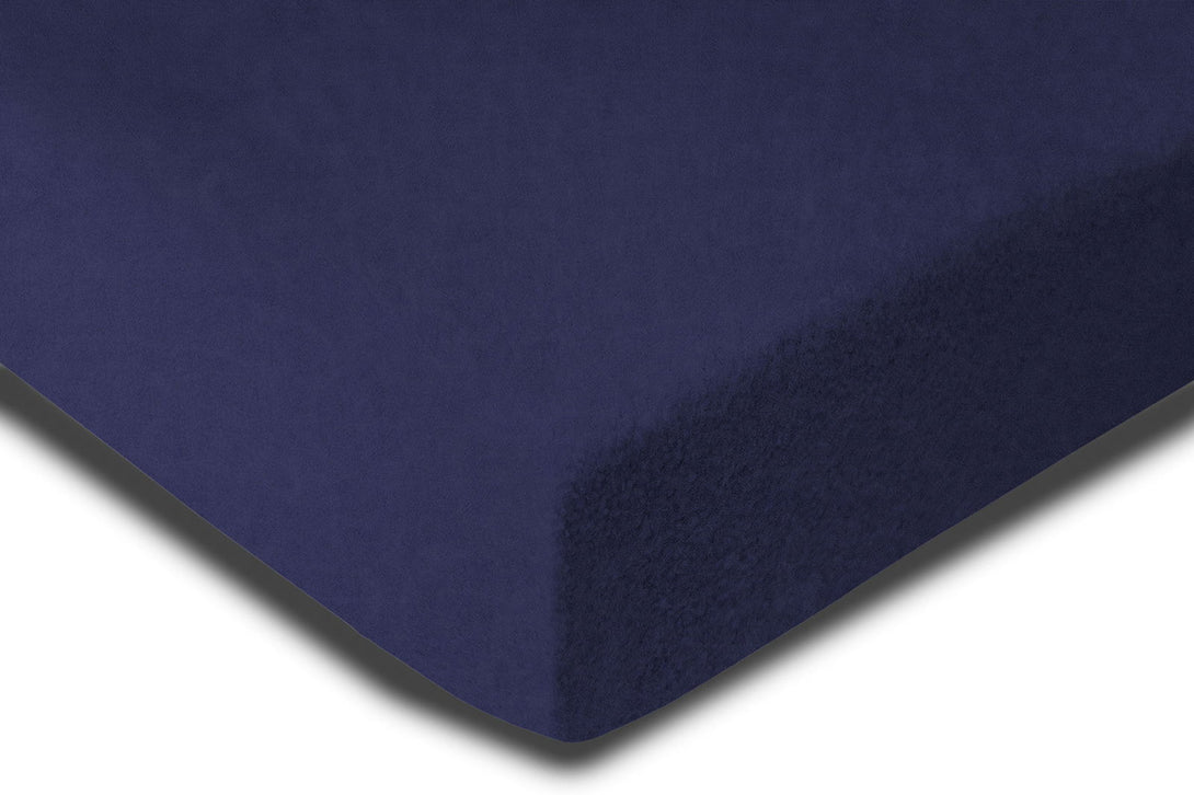 One Home Winter Spannbettlaken Flausch Warm Thermo Fleece Weich Bettlaken Spannbetttücher blau