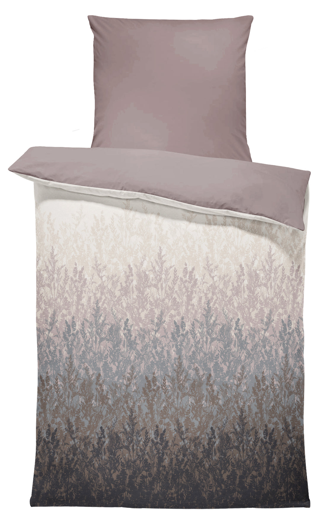 Bettwäsche Modern Naturmuster Taupe beige Kuschelig Weiche Baumwolle B