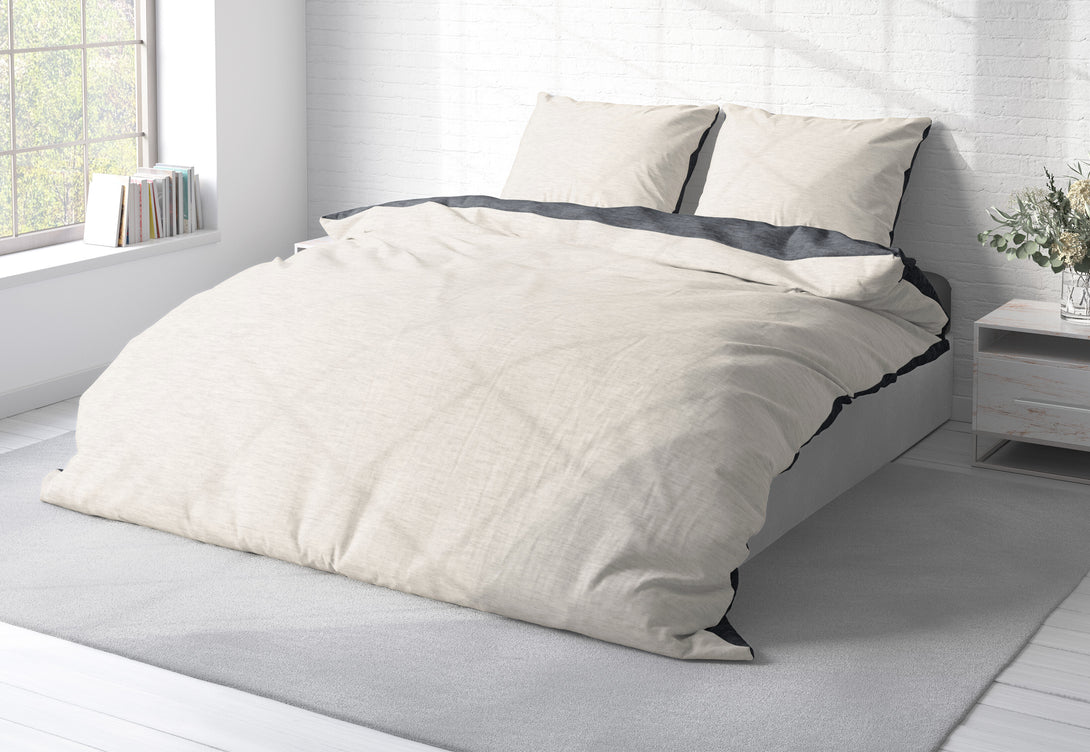 One Home Winter Bettwäsche Biber Meliert Baumwolle Flanell Kuschelig Flauschig Warm Weich