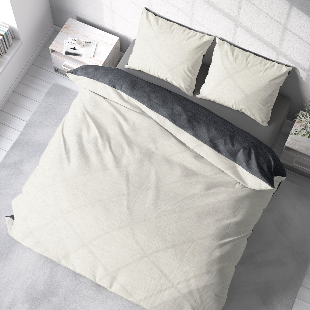 One Home Winter Bettwäsche Biber Meliert Baumwolle Flanell Kuschelig Flauschig Warm Weich