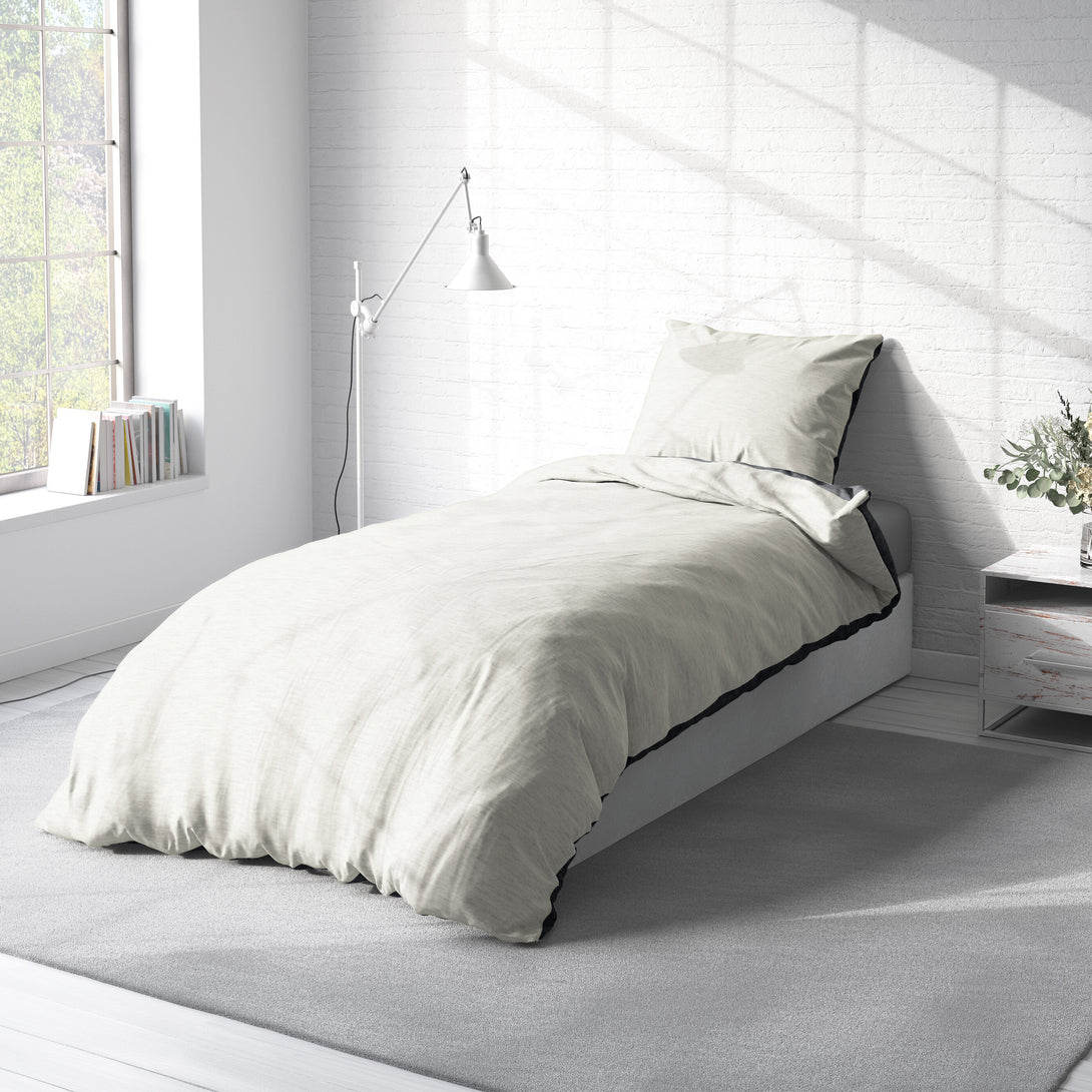 One Home Winter Bettwäsche Biber Meliert Baumwolle Flanell Kuschelig Flauschig Warm Weich