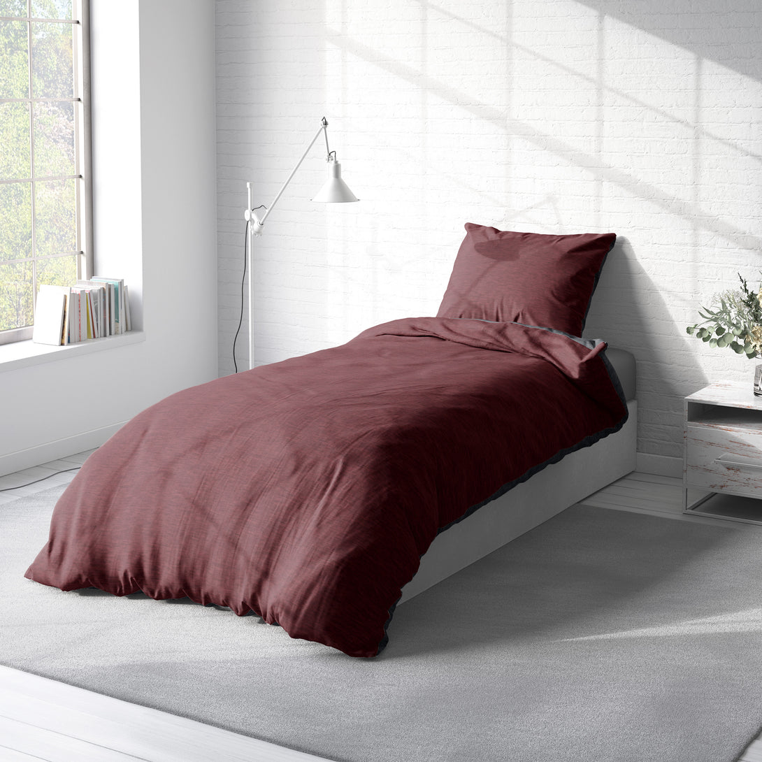 One Home Winter Bettwäsche Biber Meliert Baumwolle Flanell Kuschelig Flauschig Warm Weich