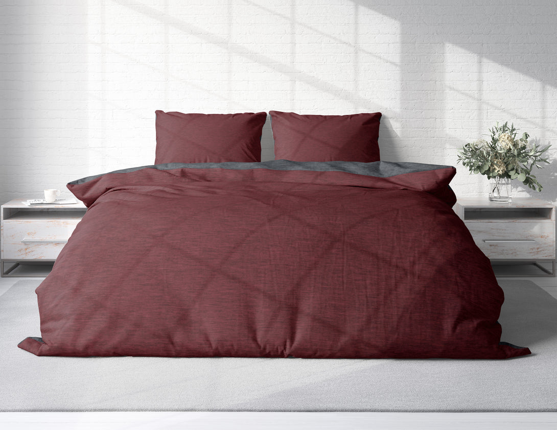 One Home Winter Bettwäsche Biber Meliert Baumwolle Flanell Kuschelig Flauschig Warm Weich