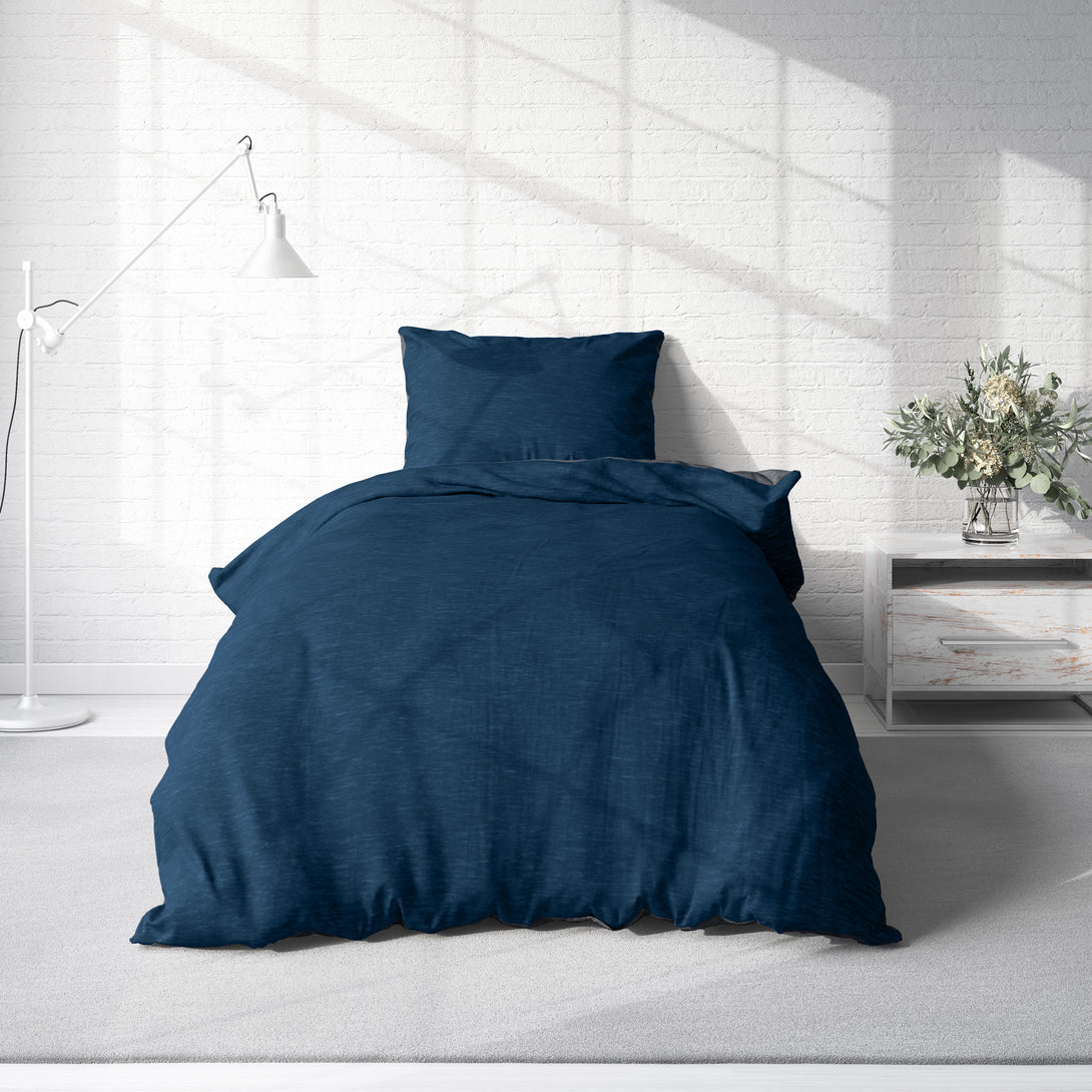 One Home Winter Bettwäsche Biber Meliert Baumwolle Flanell Kuschelig Flauschig Warm Weich