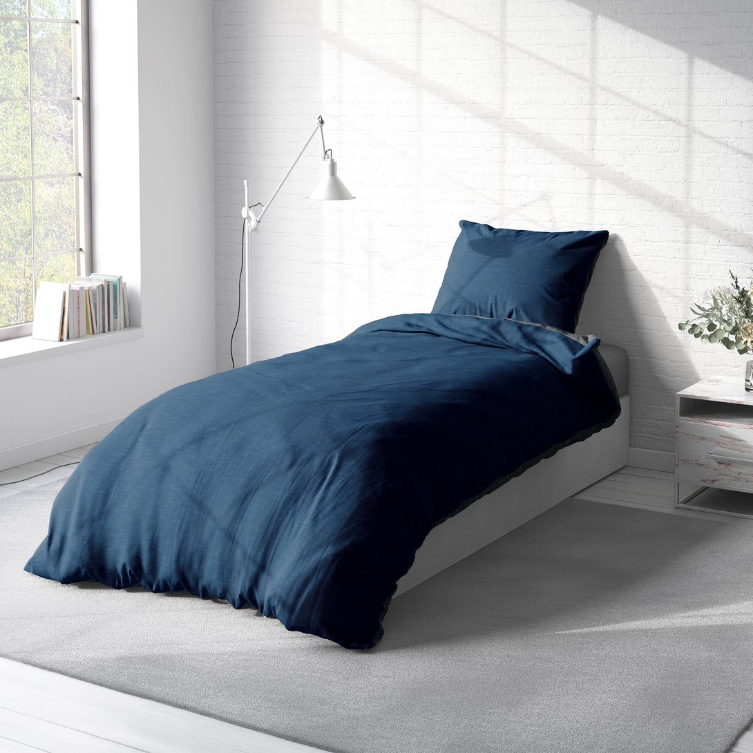 One Home Winter Bettwäsche Biber Meliert Baumwolle Flanell Kuschelig Flauschig Warm Weich