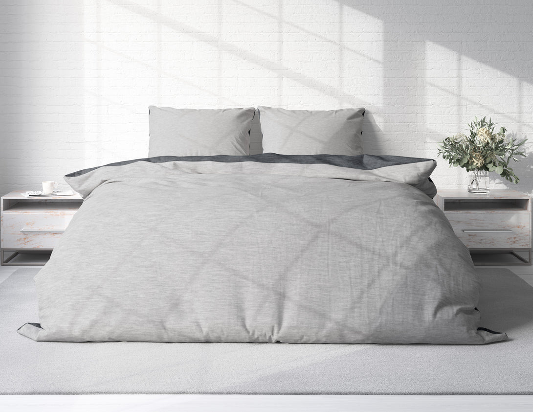 One Home Winter Bettwäsche Biber Meliert Baumwolle Flanell Kuschelig Flauschig Warm Weich