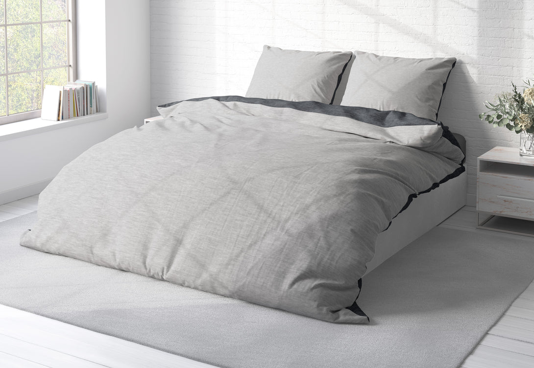 One Home Winter Bettwäsche Biber Meliert Baumwolle Flanell Kuschelig Flauschig Warm Weich