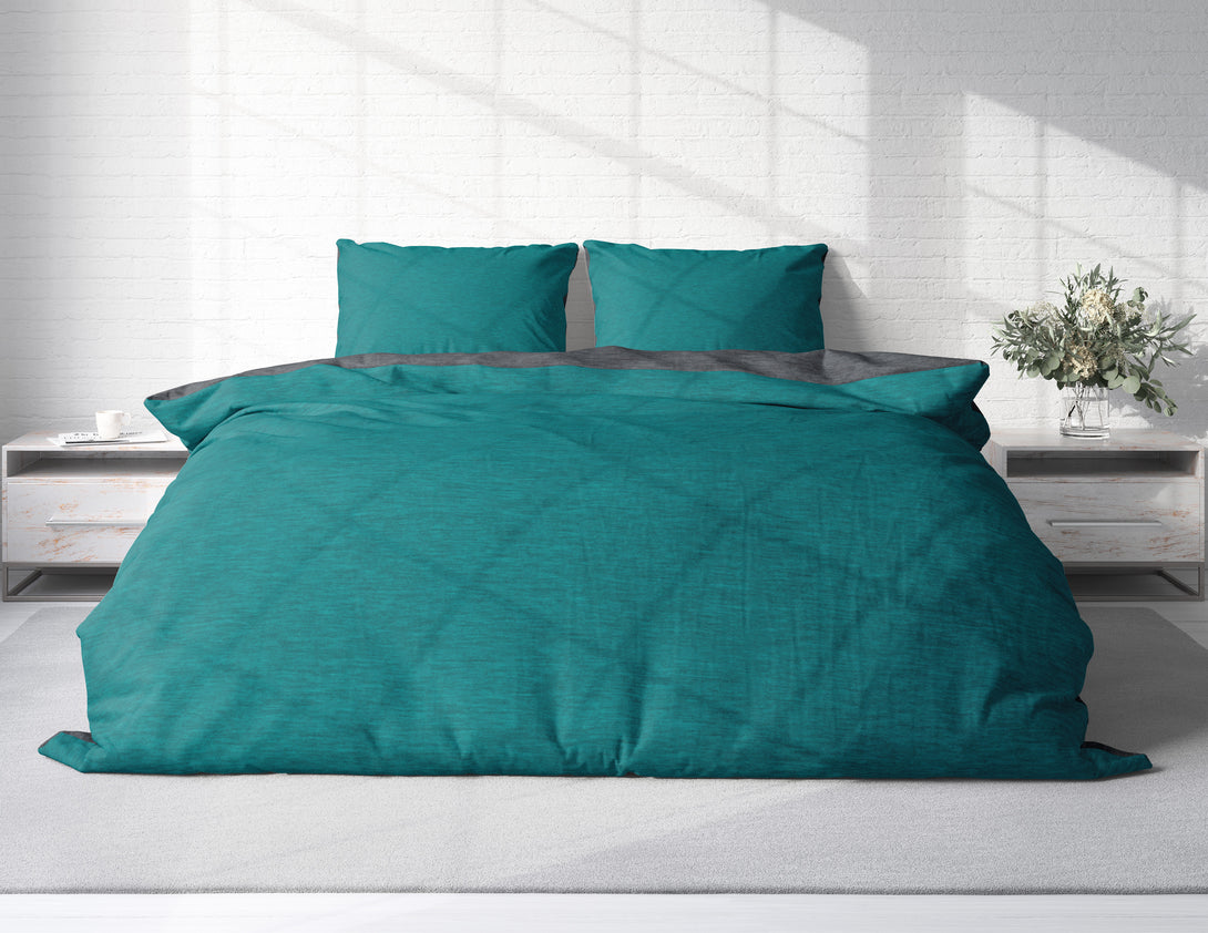 One Home Winter Bettwäsche Biber Meliert Baumwolle Flanell Kuschelig Flauschig Warm Weich