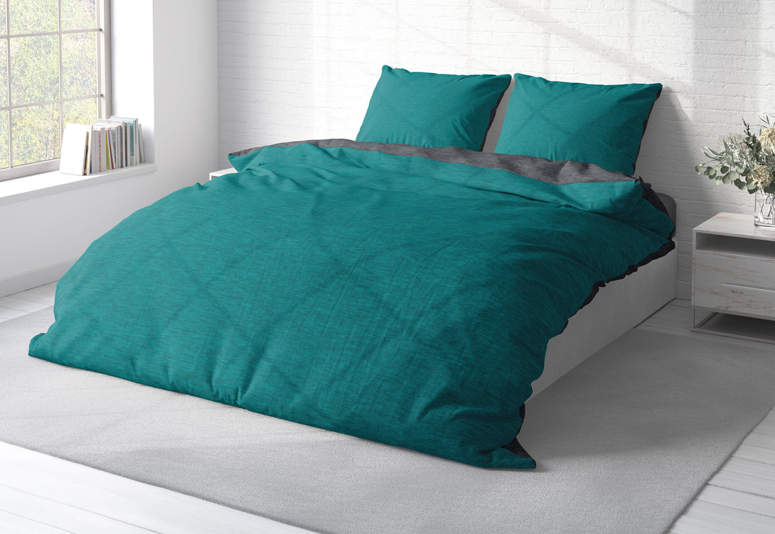 One Home Winter Bettwäsche Biber Meliert Baumwolle Flanell Kuschelig Flauschig Warm Weich
