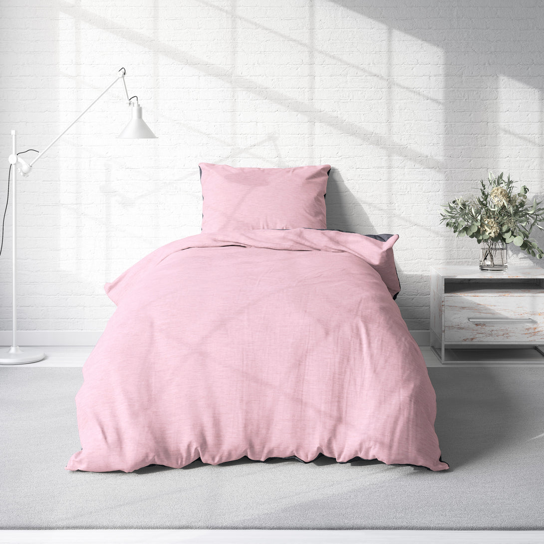 One Home Winter Bettwäsche Biber Meliert Baumwolle Flanell Kuschelig Flauschig Warm Weich