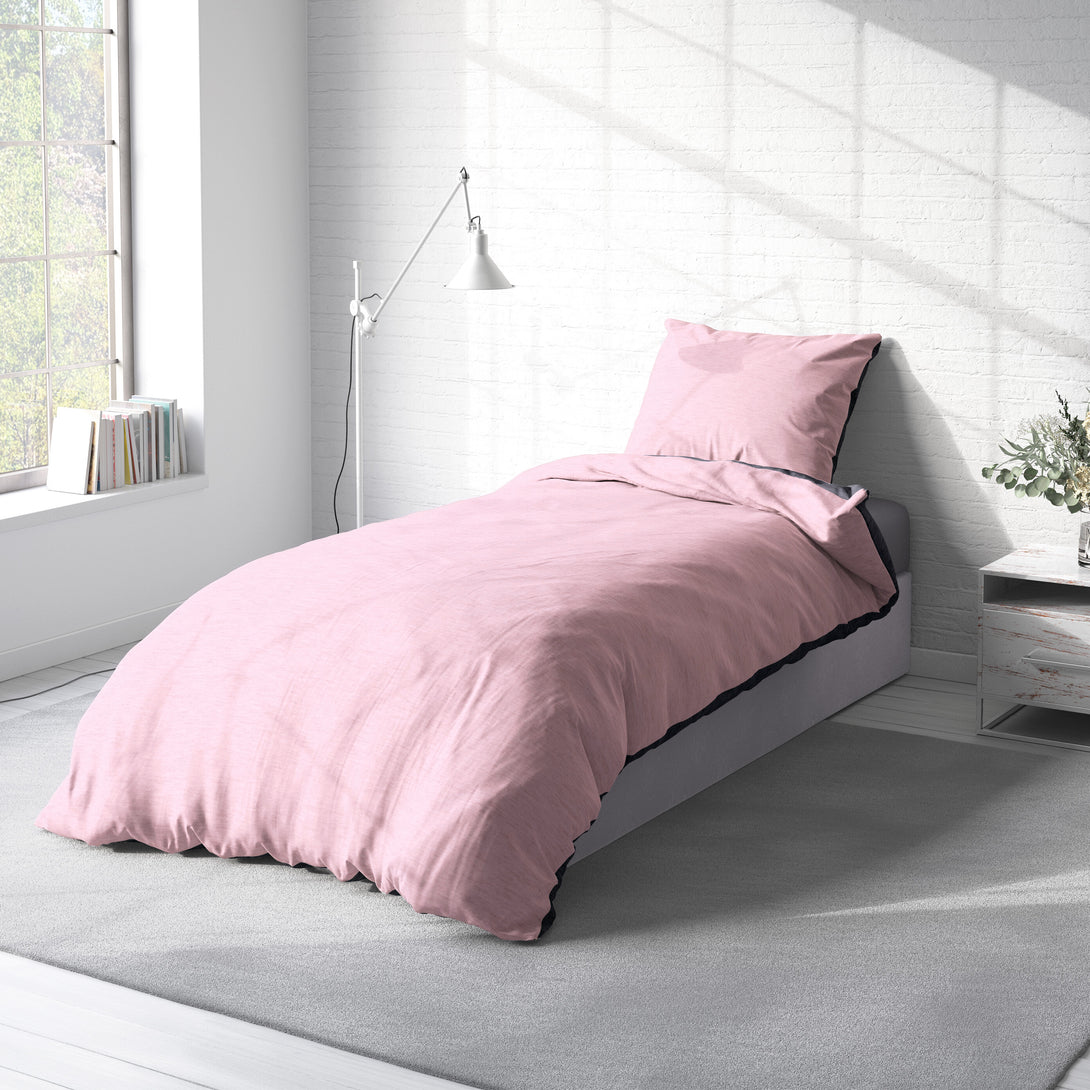One Home Winter Bettwäsche Biber Meliert Baumwolle Flanell Kuschelig Flauschig Warm Weich